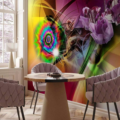 Wall Murals with a bright abstract pattern - color light - 62274g -art