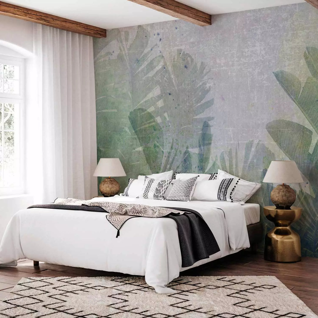 Fototapetes ar tropiskām lapām - Banānu lauks džungļos - 135568 G-ART