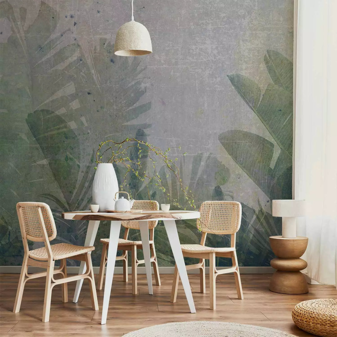 Fototapetes ar tropiskām lapām - Banānu lauks džungļos - 135568 G-ART