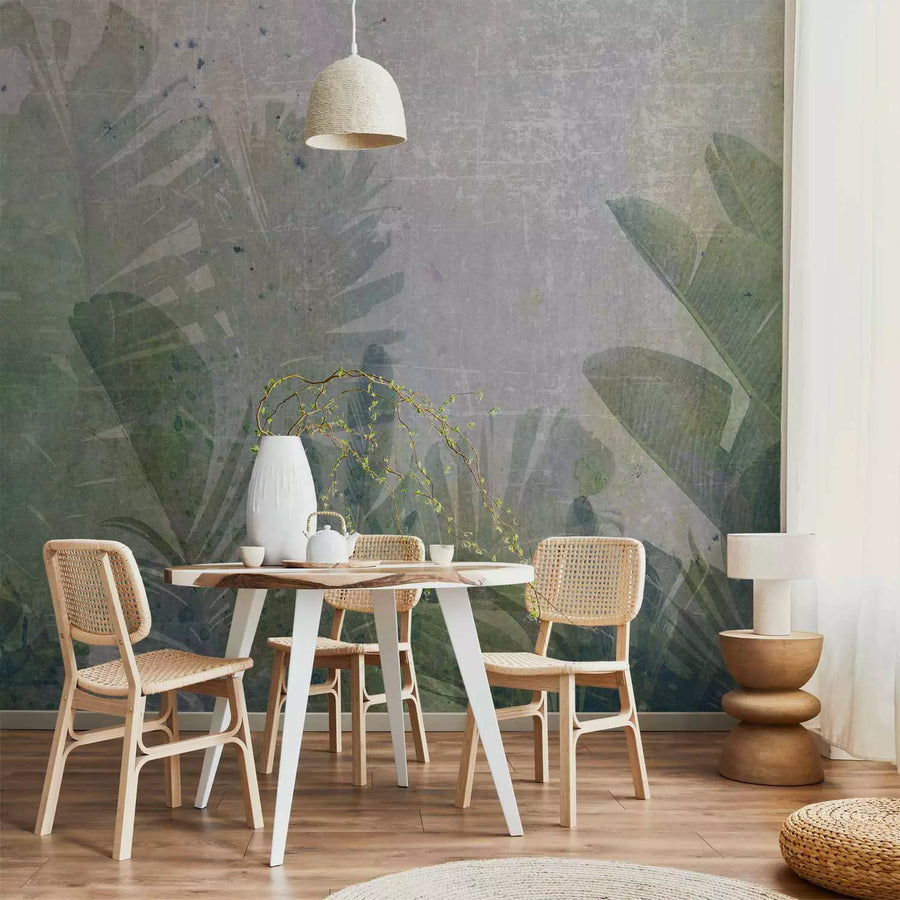 Fototapetes ar tropiskām lapām - Banānu lauks džungļos - 135568 G-ART