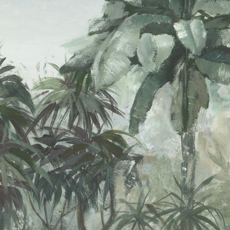 Fototapetes ar tropiskiem motīviem zaļos toņos, 1665241, (400x300 cm) RASCH