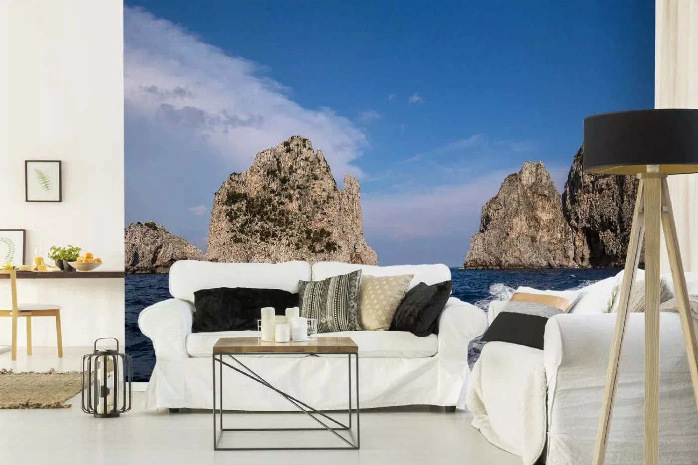 Fototapetes ar tropisko jūru - Faraglioni sala, viesistabai D-ART