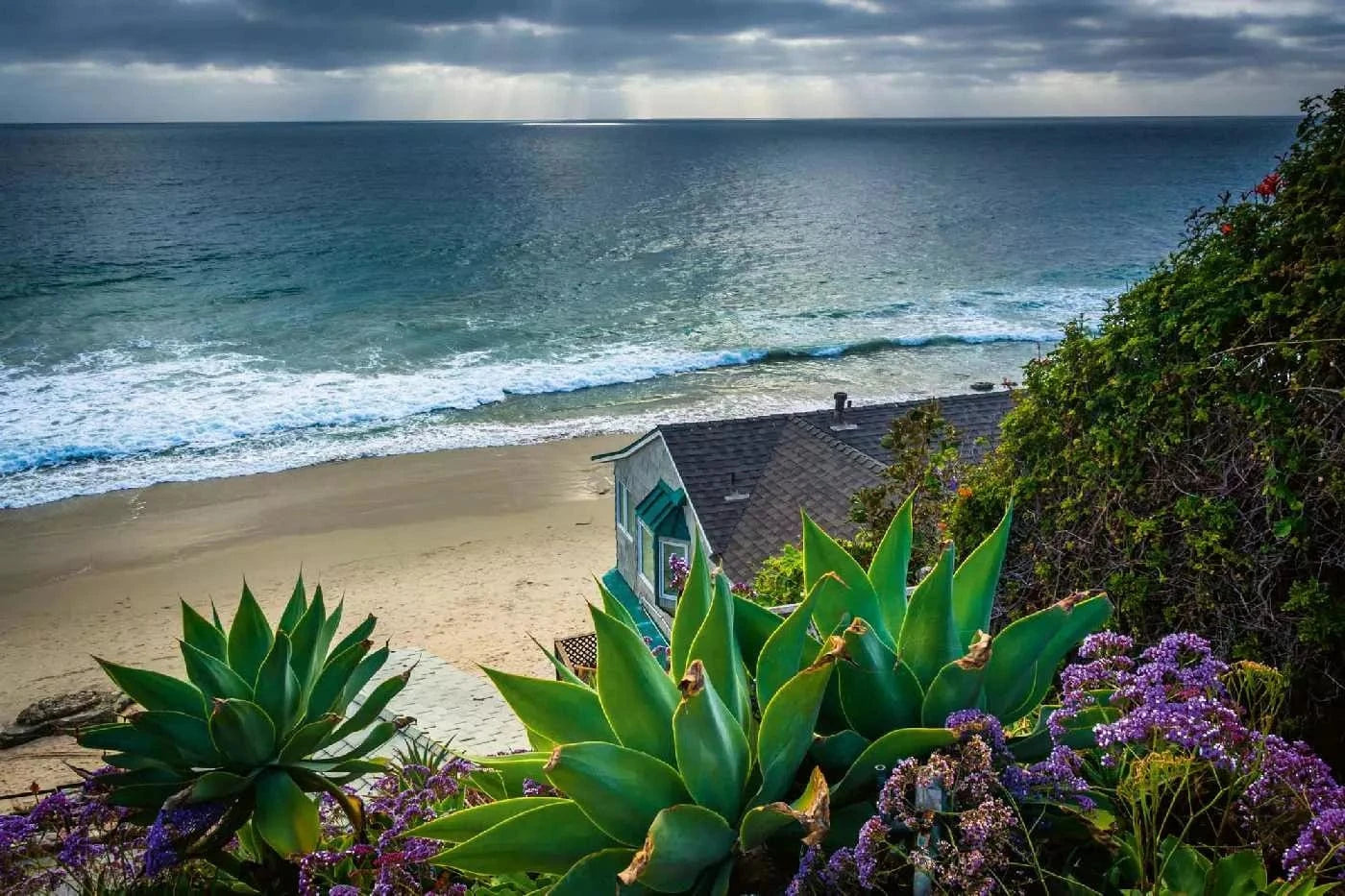 Fototapetes ar jūras skatu - Lagūnas pludmale - tropiska ainava D-ART