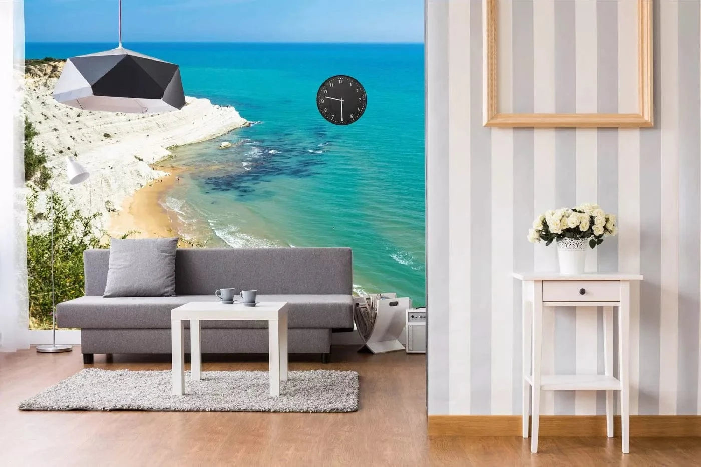 Fototapetes ar tropisko jūru - Realmonte Sicīlijā, mierīgos toņos D-ART