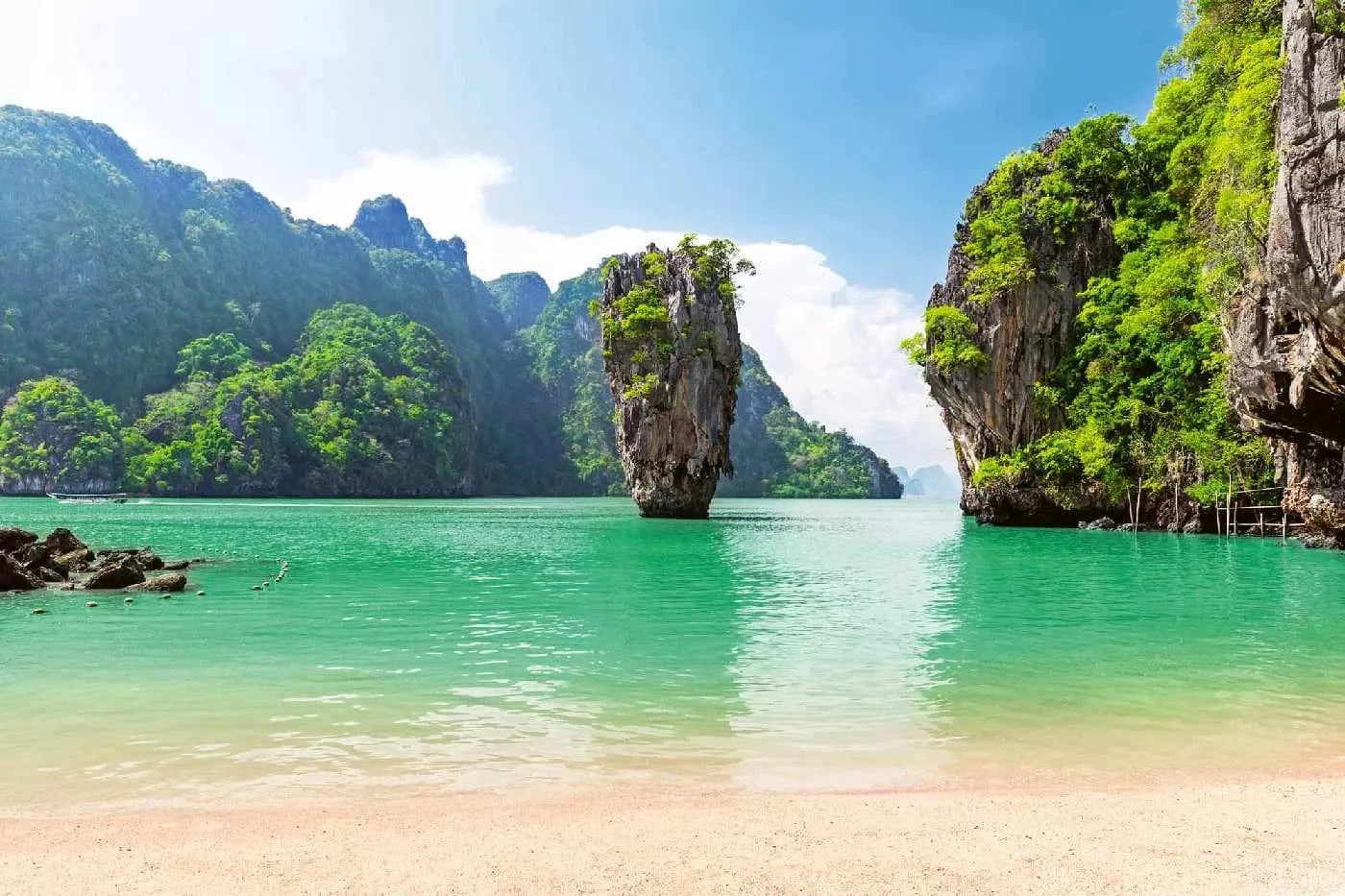 Fototapetes ar tropisko jūru - Sala Taizemē - tropiska ainava D-ART