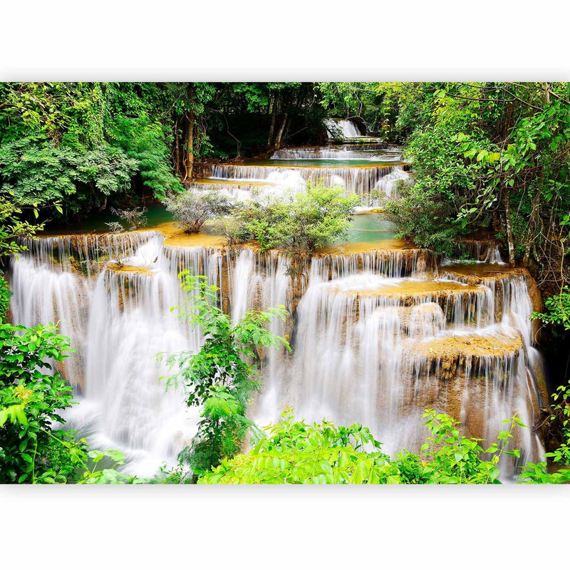 Wall Murals with waterfall - natural beauty - landscape on the river, 60030 G -art