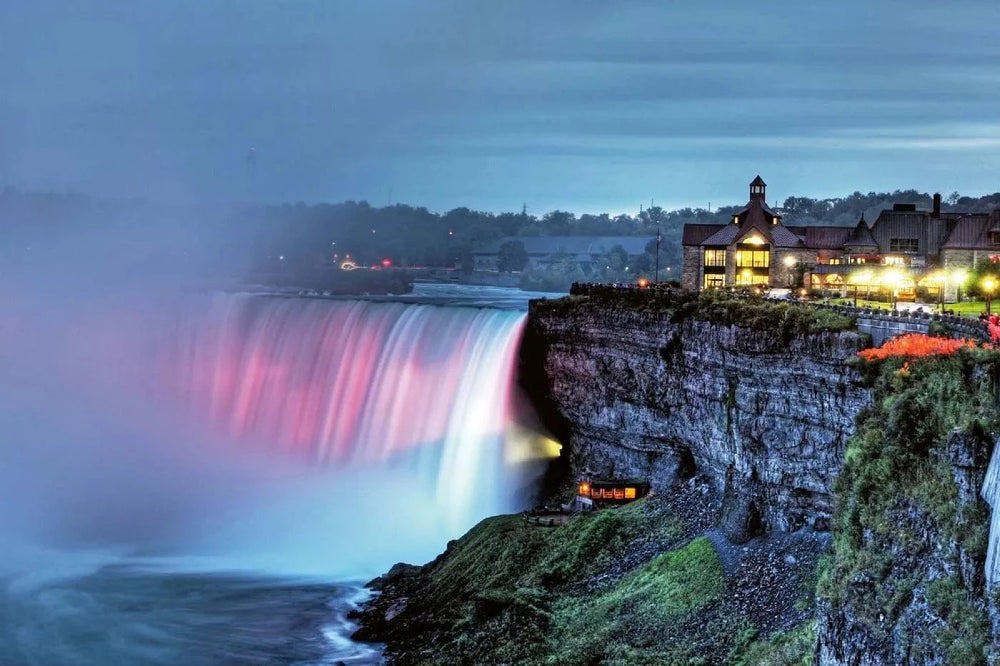 Fototapetes ar ūdenskritumu - Niagāras ūdenskritums, Ontārio, zilā D-ART