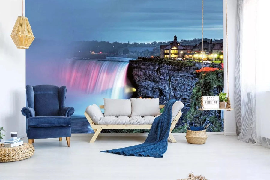 Fototapetes ar ūdenskritumu - Niagāras ūdenskritums, Ontārio, zilā D-ART