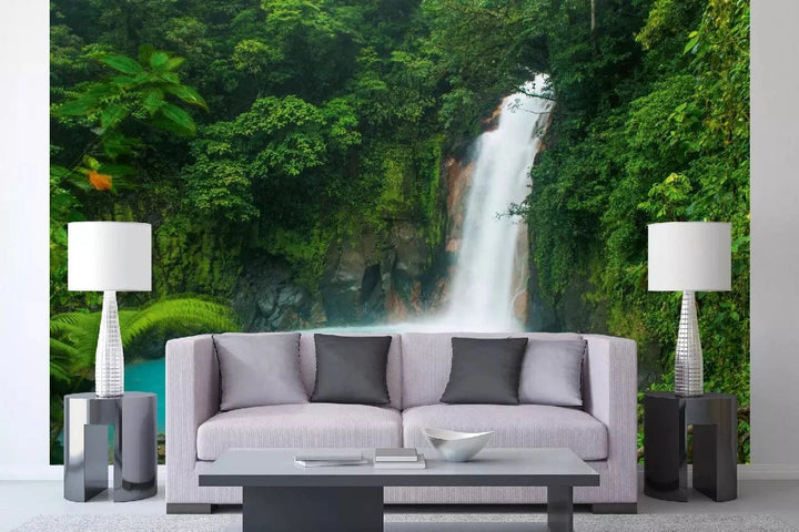Fototapetes ar ūdenskritumu - Rio Celeste ūdenskritums, zaļā krāsā D-ART