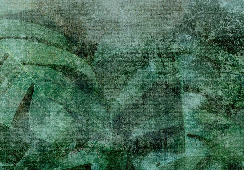 Valokuvatapetti vihreillä lehdillä - Vihreä diffuusio, 137925 G-ART