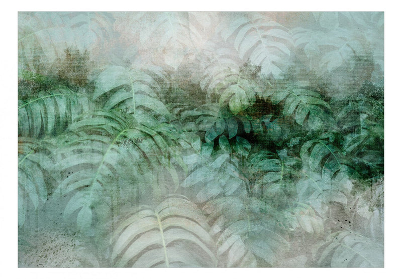 Fototapeet roheliste lehtedega - Roheline difusioon, 137925 G-ART