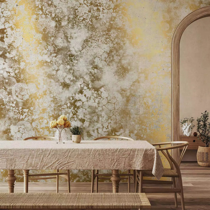 Fototapetes ar zelta abstrakciju - Zelta burbuļi - pasūtīšana G-ART