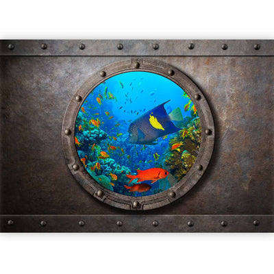Valokuvatapetti Vedenalaisen elämän kanssa - sukellusvenevalaisimen, 60002 g -Art