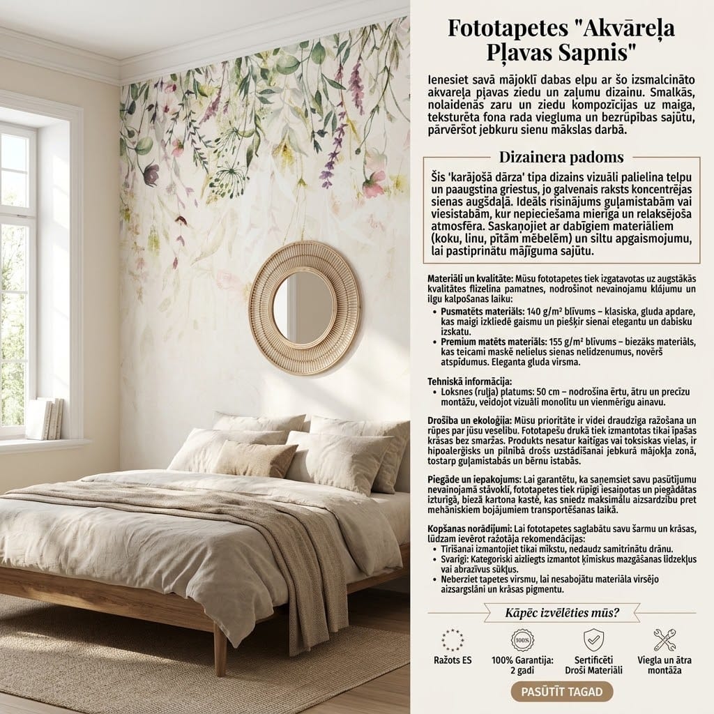 Wall Murals with flowers - Floral romance in warm earth tones