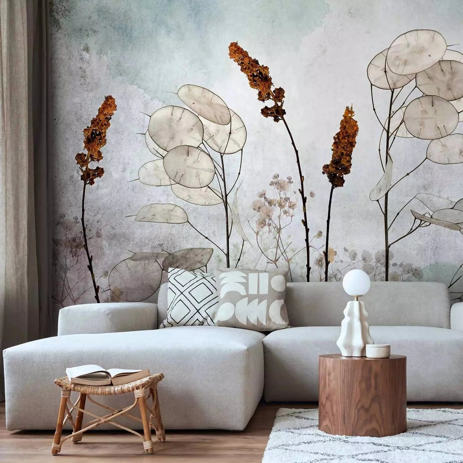 Fototapetes ar ziediem - Lunārija pļavā, 134635 G-ART