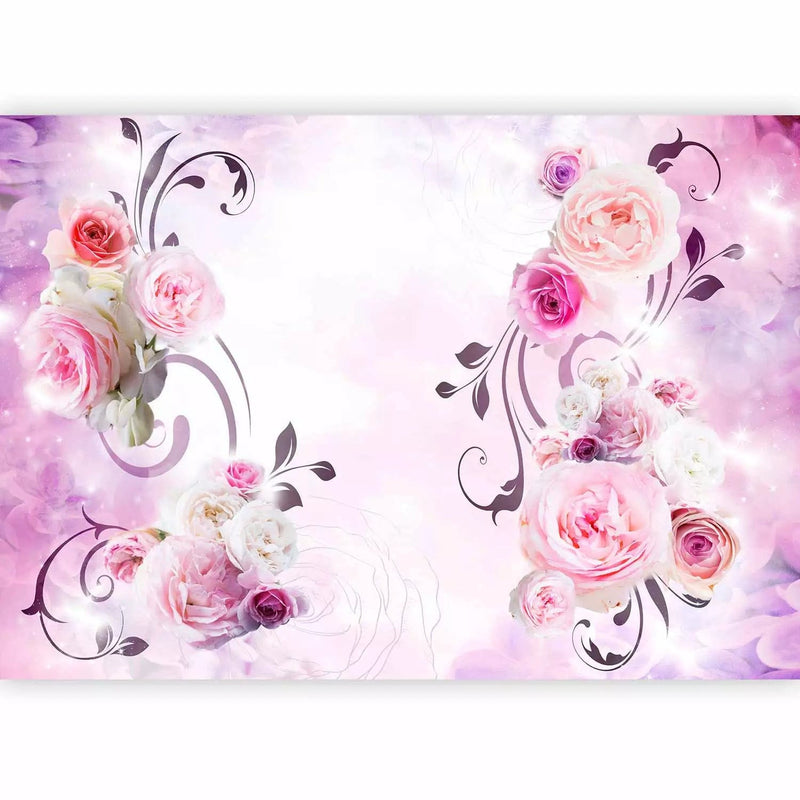 Wall Murals - Big bouquet of rose. Pink shades, 96653g-art