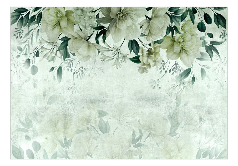 Fototapetes ar ziediem - Smaržīgi sapņi, zaļa , 143179 G-ART