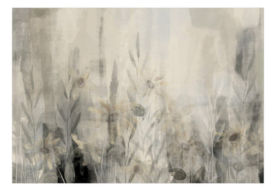 Fototapetes ar ziediem - Vasaras pelēkos toņos, 142951 G-ART