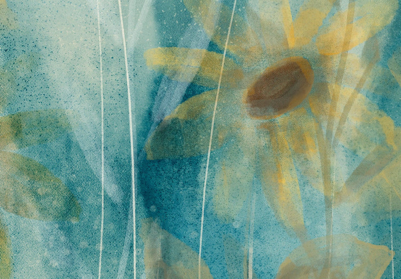 Fototapetes ar ziediem - Vasaras zilos toņos, 142950 G-ART
