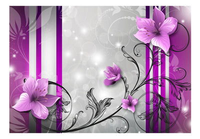 Fototapetes ar ziediem violetos toos- Lillā maģija - 60693 G-ART