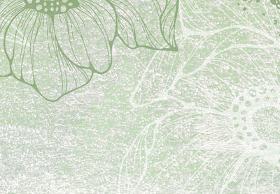 Fototapetes ar ziediem - Ziedošs interjers, zaļā, 143067 G-ART