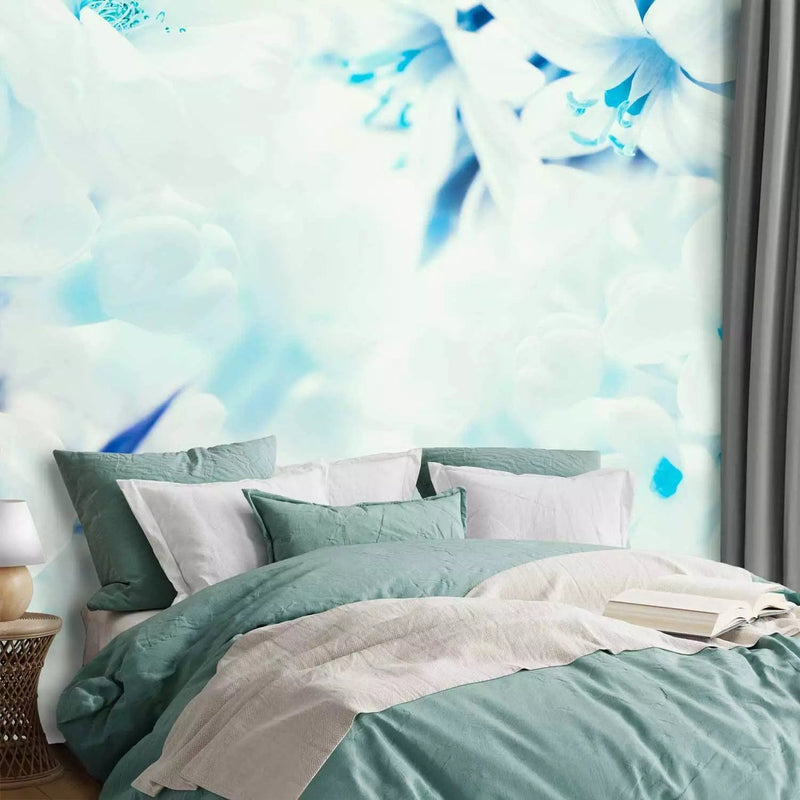 Wall Murals with flowers in blue shades - heavenly flowers, 97279 - Buy G -Art