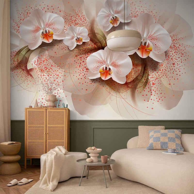 Valokuvatapetti - vaaleankeltaiset orkideat, 60176 G-Art