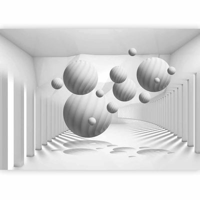 Wall Murals with 3D motif - White balls, 61891, white color G-ART