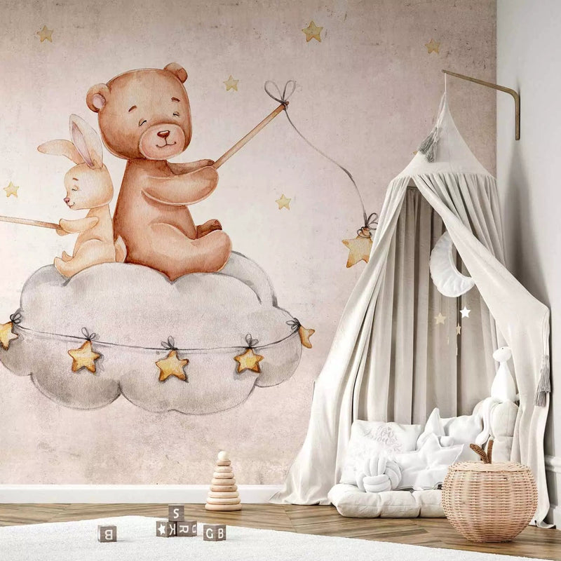 Wall Murals for nursery in warm colours - Lullaby - 142715 G-ART