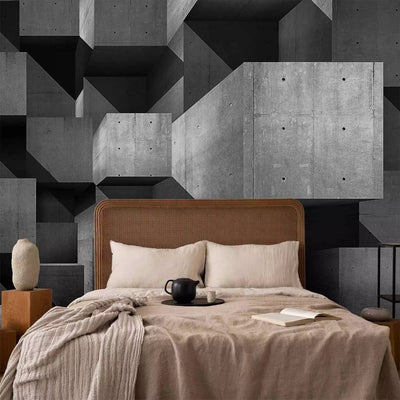 Wall Murals Industrial style - concrete skyscraper, 61049, gray g -art