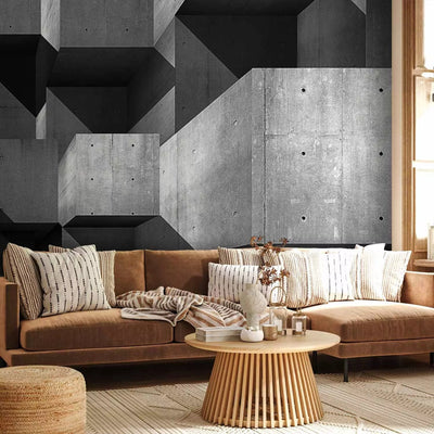 Wall Murals Industrial style - concrete skyscraper, 61049, gray g -art