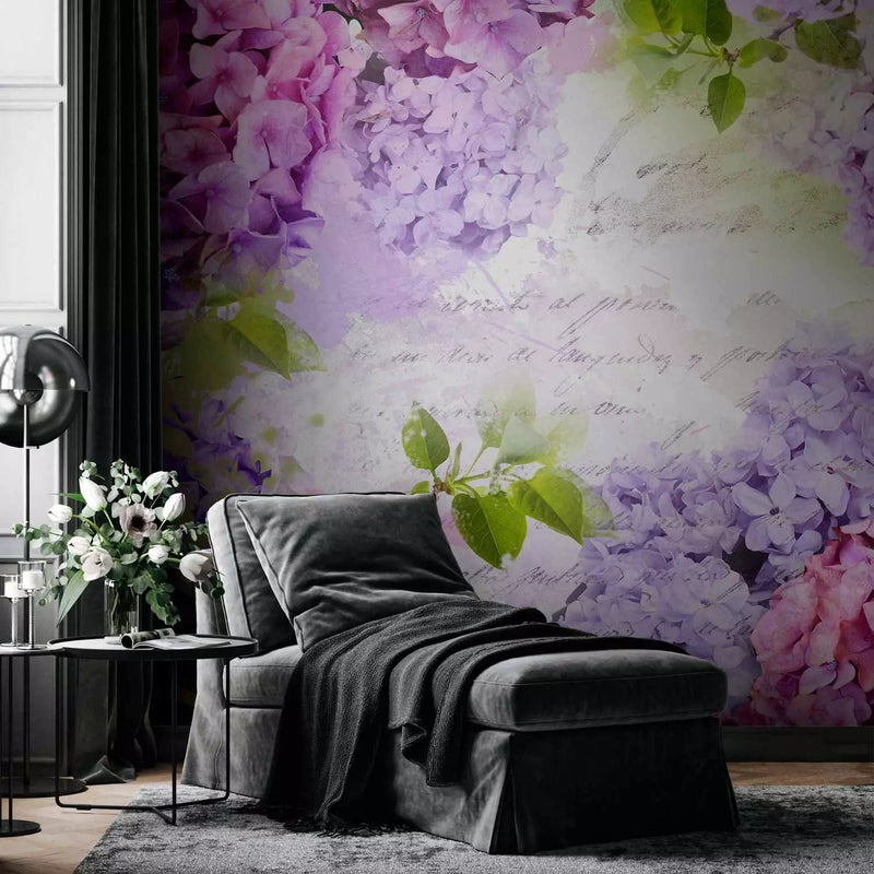 Wall Murals with lilac flowers of different colors- lilac, 89813- price G-art