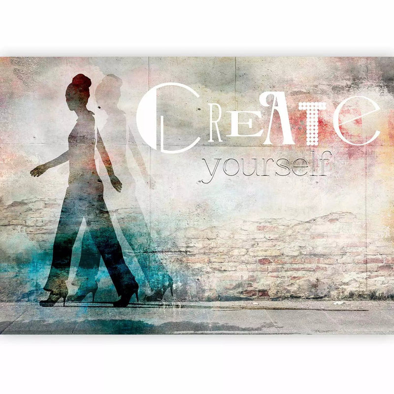 Design Wall Murals with a woman - Create yourself - 61254G-ART