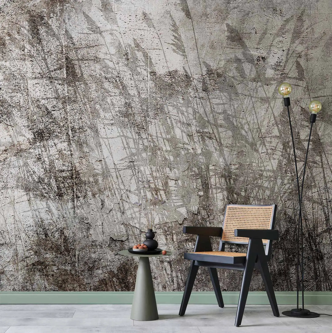 Wall murals - Breath of nature and antique charm: Textured meadow motif, 143857