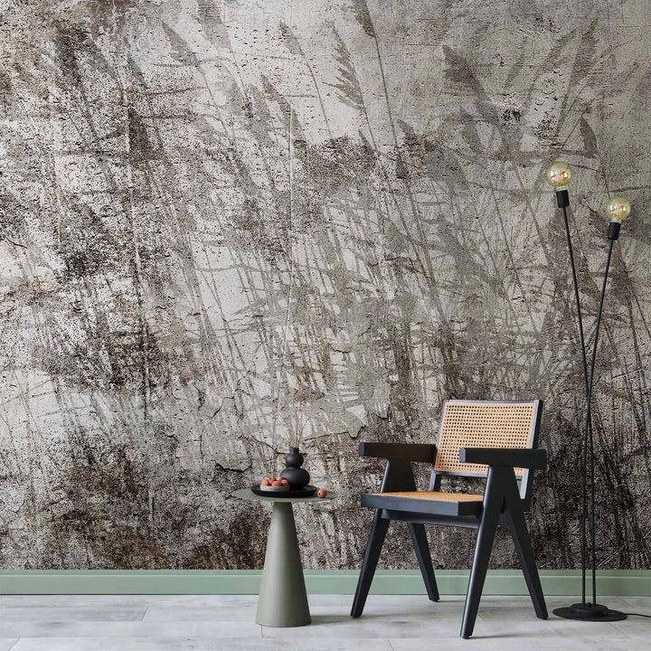 Wall murals - Breath of nature and antique charm: Textured meadow motif, 143857