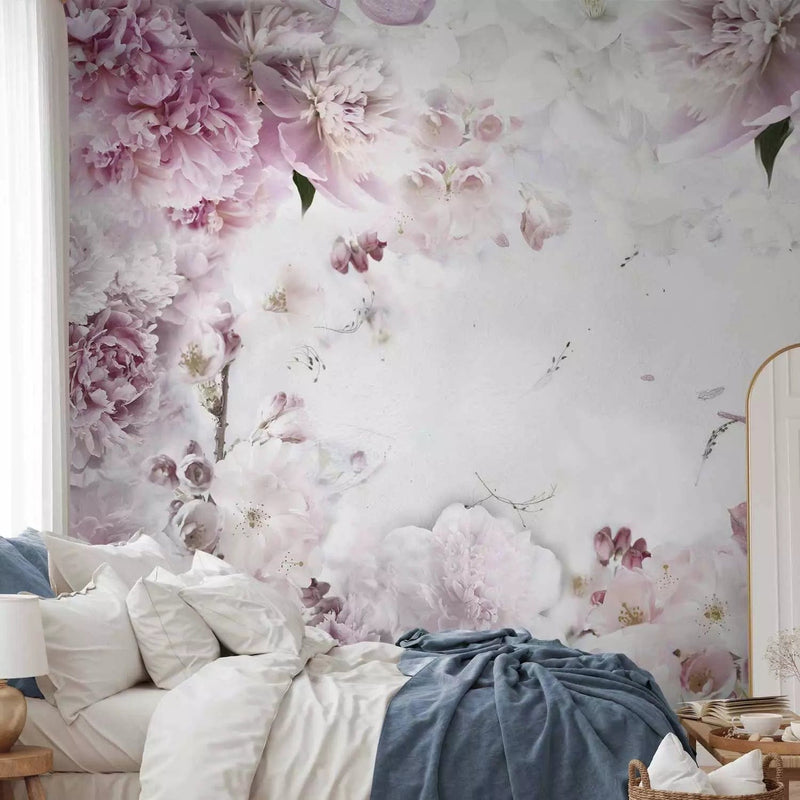 Wall Murals -Design: Pink-white bouquet with peonies in your bedroom g-art