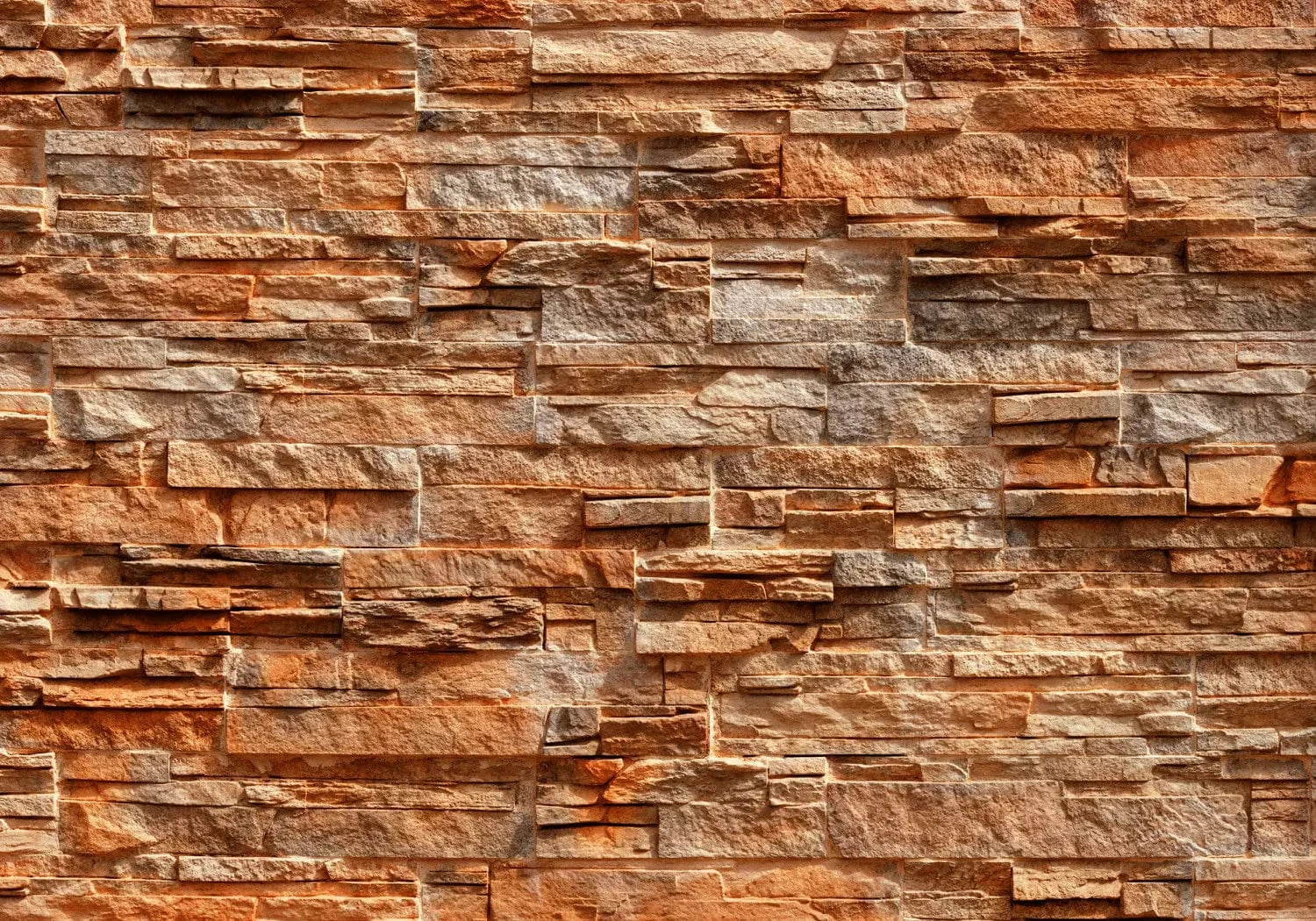 Fototapetes - dekoratīva akmens tekstūra izteiktā brūnā krāsā G-ART