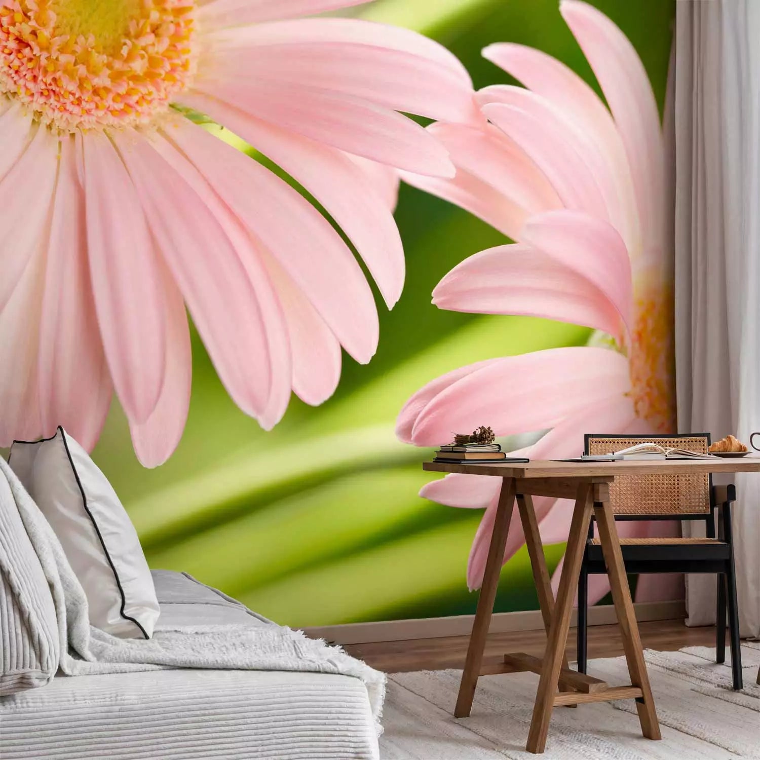Fototapetes - Divas rozā gerberas, 60679 G-ART
