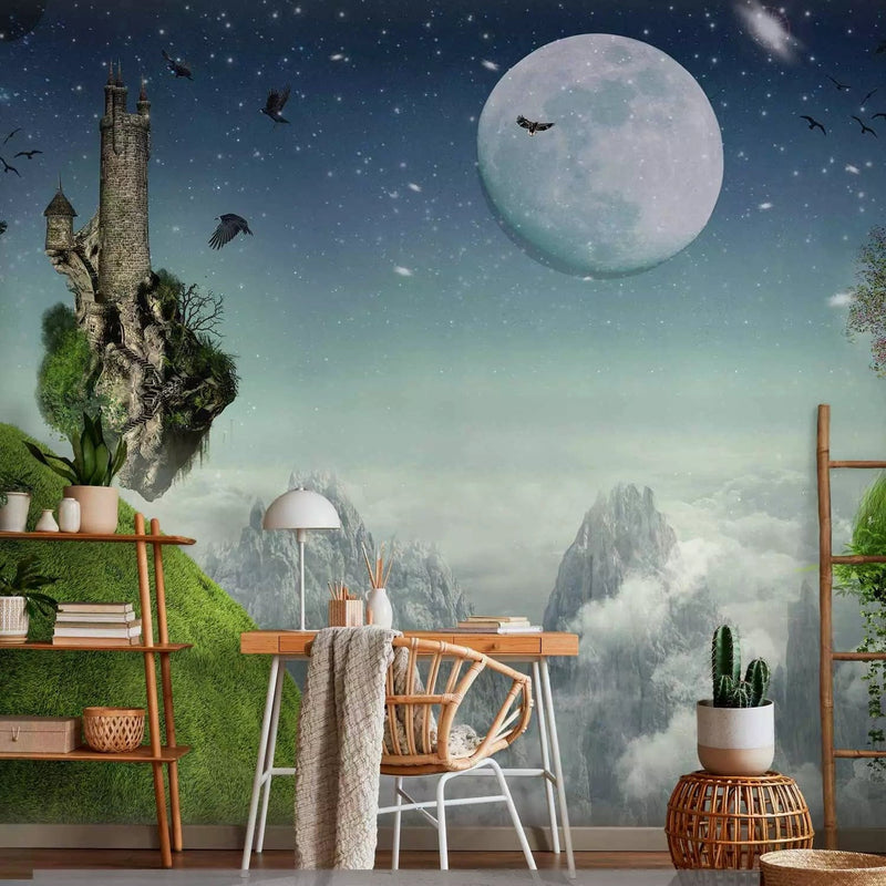 Wall Murals in fantasy style - Flight over the mountains, buy online G-ART