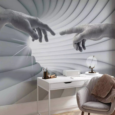 3D Wall Murals in gray color - Touch of light, 62306 G-ART