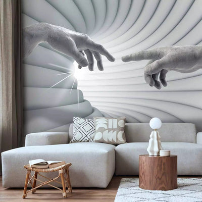 3D Wall Murals in gray color - Touch of light, 62306 G-ART