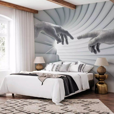 3D Wall Murals in gray color - Touch of light, 62306 G-ART