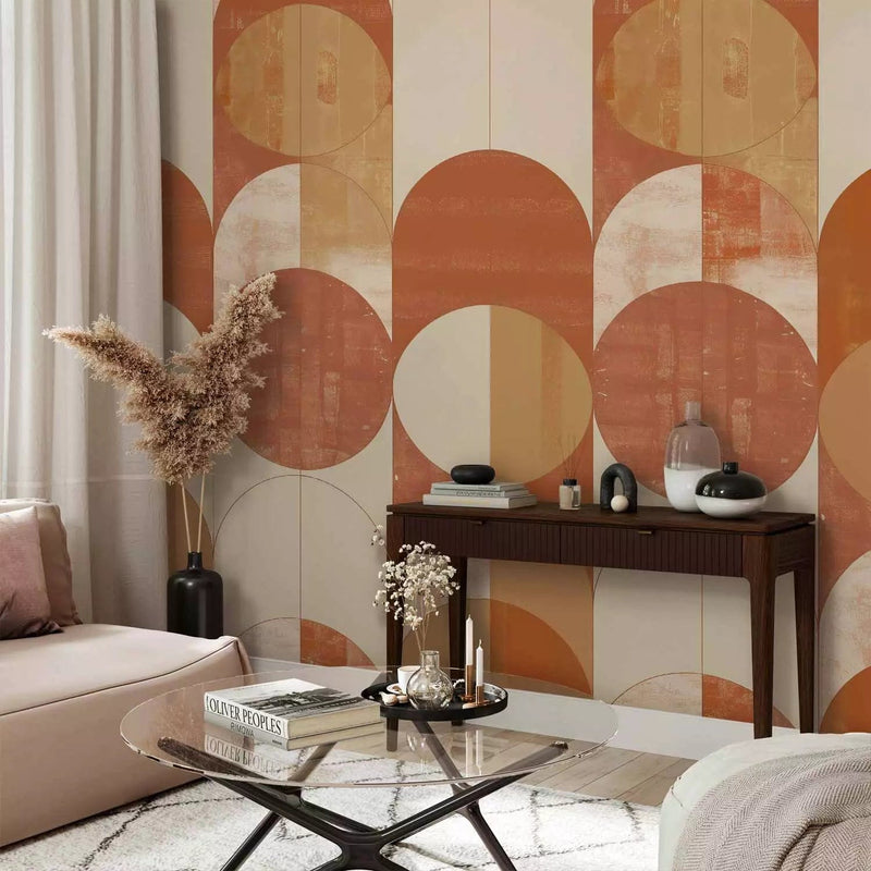 Wall Murals - Art Deco composition in terracotta, 160002 - buy at G-ART