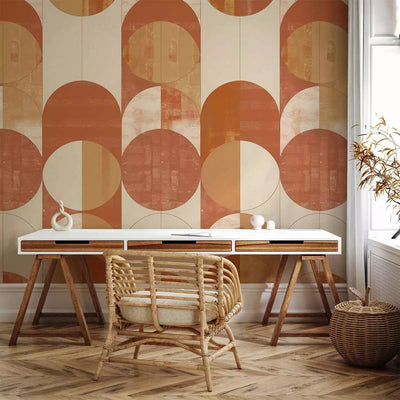 Wall Murals - Art Deco composition in terracotta, 160002 - buy at G-ART