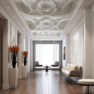 Wall Murals for ceilings – French Empire gypsum ceiling, 159932 G-ART