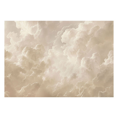Valokuvatapetti kattoon - Pilvet beigen sävyissä, 159917 G-ART