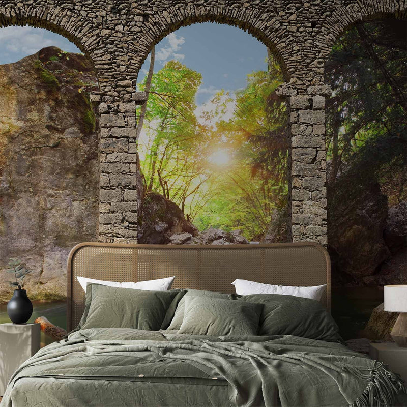 Fototapetes guļamistabai ar dabas skatu - Rīta relaksācija, 60063 G-ART