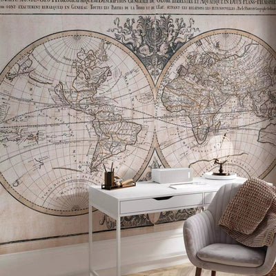 Wall Murals - Hydrographic world map - 93965 G-ART