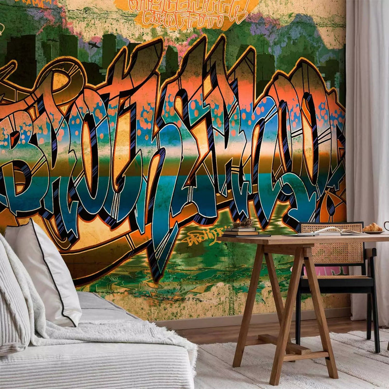 Wall Murals with graffiti youth - street art, 64253g -art