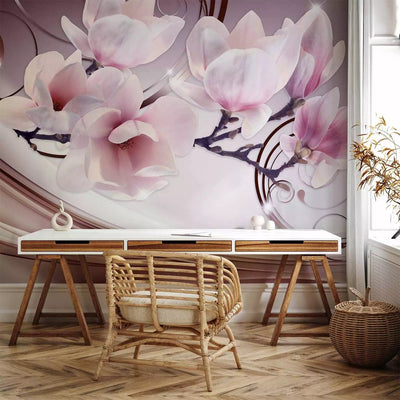 Wall Murals with magnolia pink flowers, 61915 - Buy profitable G -art